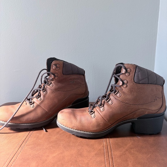 Merrell Chateau Mid Lace Waterproof Leather Boots | Size 10.5 - Picture 5 of 9